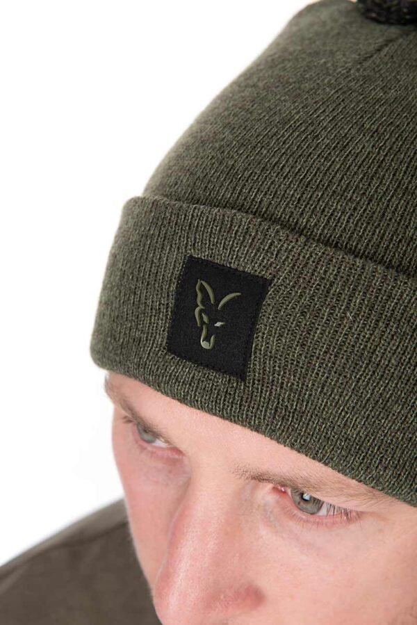1011 Fox Collection Bobble Hat - Green/Black