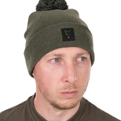 1015 Fox Collection Bobble Hat - Green/Black