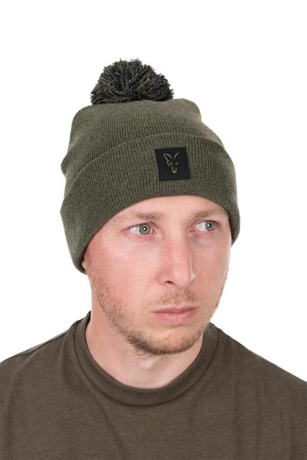 1015 Fox Collection Bobble Hat - Green/Black