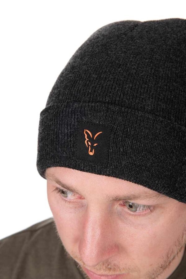 Fox Collection Beanie - Black/Orange