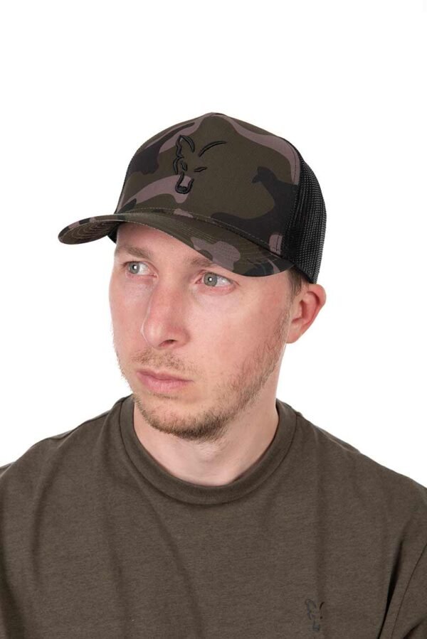 Fox Black Camo Trucker Cap