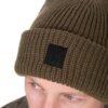1048 Fox Olive Merino Blend Beanie Hat
