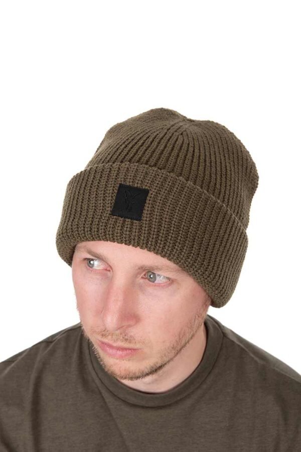 1049 Fox Olive Merino Blend Beanie Hat
