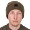 1051 Fox Olive Merino Blend Beanie Hat
