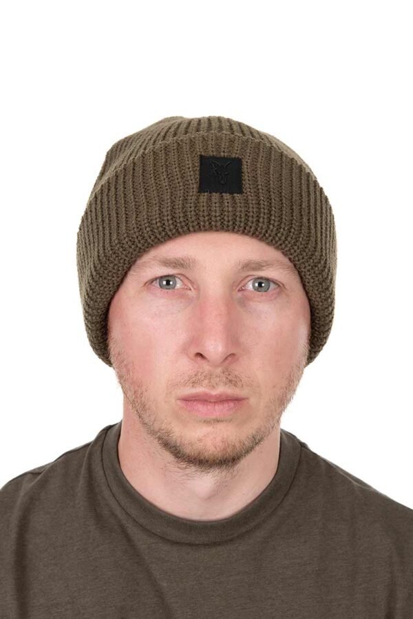 1051 Fox Olive Merino Blend Beanie Hat
