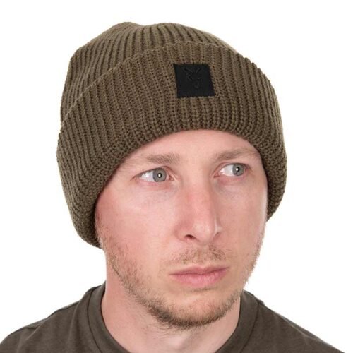 1052 Fox Olive Merino Blend Beanie Hat