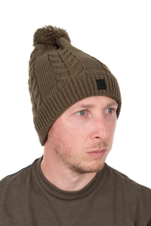 Fox Khaki Knitted Bobble Hat