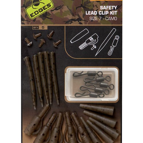 329 Fox EDGES™ Camo Safety Lead Clip Kit (Size 7)