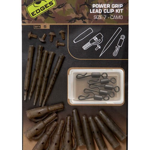 332 Fox EDGES™ Camo Power Grip Lead Clip Kit (Size 7)
