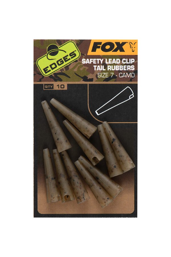 336 Fox EDGES™ Camo Safety Lead Clip Tail Rubbers (Size 7)