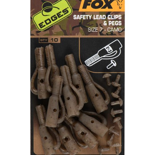 Fox EDGES™ Camo Safety Lead Clip & Pegs (Size 7)