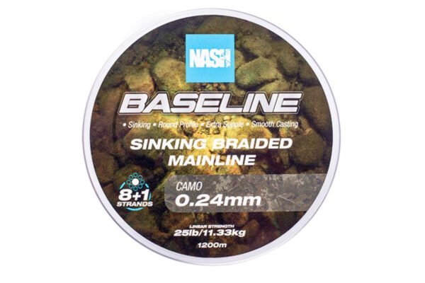 Nash Baseline Sinking Braid Camo 1200 m