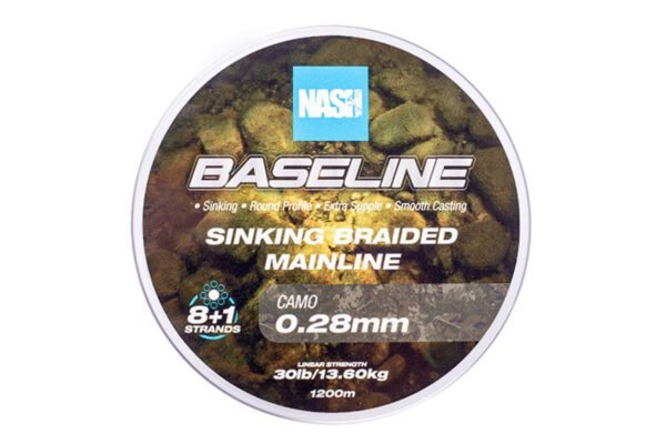 Nash Baseline Sinking Braid Camo 1200 m