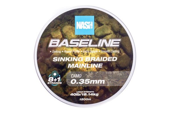 Nash Baseline Sinking Braid Camo 1200 m
