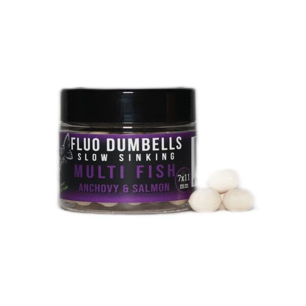 3412 Over Carp Baits Fluo Dumbells Slow Sinking 7x11 mm