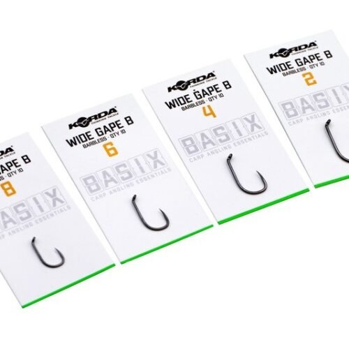 3732 Korda Basix Wide Gape Barbless