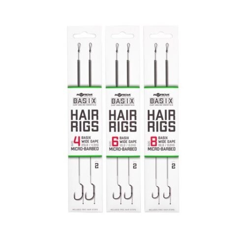 3763 Korda Basix Hair Rigs Wide Gape
