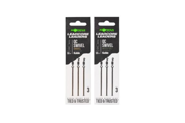 Korda Kable Leadcore Leader QC Swivel 50 cm