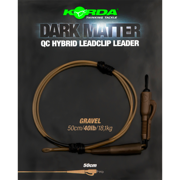 Korda Dark Matter Leader 50 cm QC Hybrid Clip