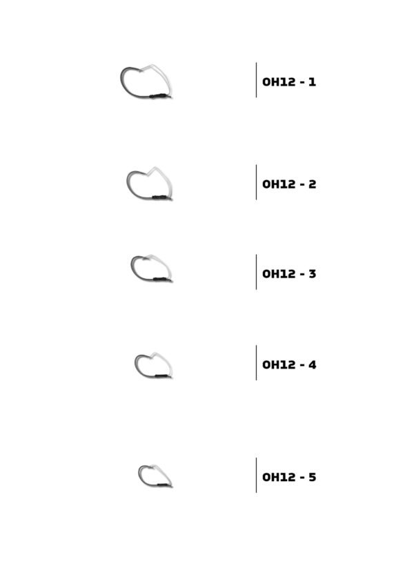5937 OMTD OH12 Weedless Drop Shot Hook