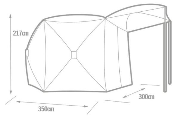 Solar SP 6-Hub Cube Shelter