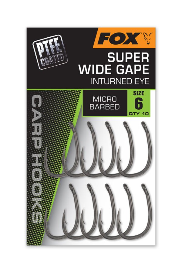 Fox Super Wide Gape In-Turned Eye Carp Hooks