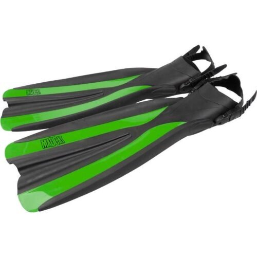 7483 Madcat Belly Boat Fins Black Green