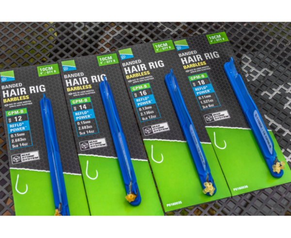 Preston Gpm-B Banded Hair Rigs 4"/10 cm